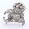 Broche Broche ancienne à motif floral en platine 950 et diamants 58 Facettes SP1 ‘(00529)
