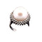 Bague 60 Bague en or 18 carats avec perle de culture et diamants 58 Facettes