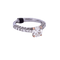 Bague 55 Bague en or blanc 18 carats avec diamants 58 Facettes