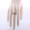 Bague 55 Bague en or blanc 18 carats avec diamants 58 Facettes