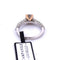 Bague 55 Bague en or blanc 18 carats avec diamants 58 Facettes