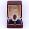 Bague 55 Bague Art déco en or blanc 18 carats avec rubis et diamants 58 Facettes