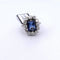 Bague 49 Art déco - Bague en or blanc 18 carats avec saphir et diamants 58 Facettes