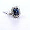 Bague 49 Art déco - Bague en or blanc 18 carats avec saphir et diamants 58 Facettes