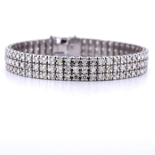 Bracelet Bracelet en or blanc 18 carats avec diamants 58 Facettes