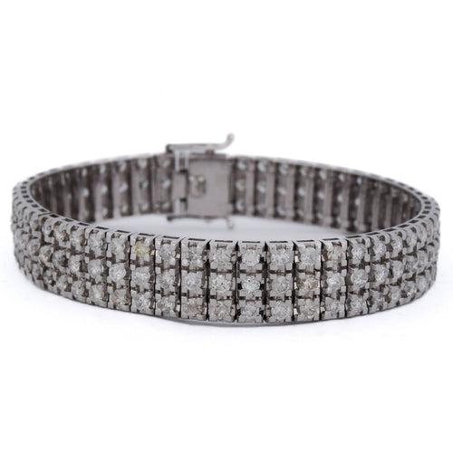 Bracelet Bracelet en or blanc 18 carats avec diamants 58 Facettes BR44 (00869)