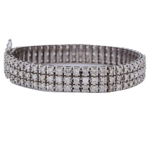 Bracelet Bracelet en or blanc 18 carats avec diamants 58 Facettes BR44 (00869)