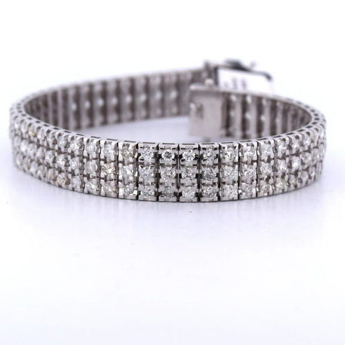 Bracelet Bracelet en or blanc 18 carats avec diamants 58 Facettes