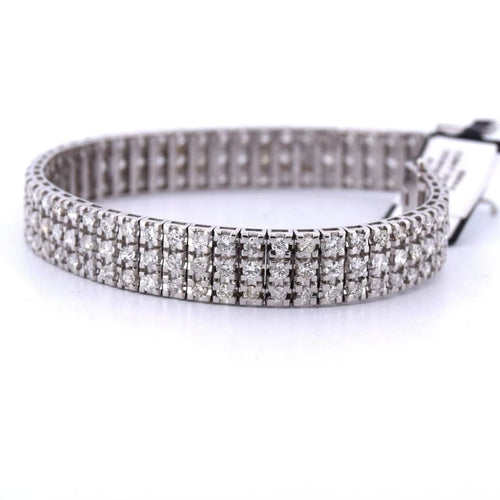 Bracelet Bracelet en or blanc 18 carats avec diamants 58 Facettes