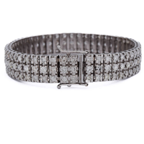 Bracelet Bracelet en or blanc 18 carats avec diamants 58 Facettes BR44 (00869)