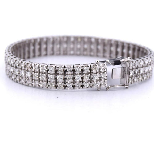 Bracelet Bracelet en or blanc 18 carats avec diamants 58 Facettes