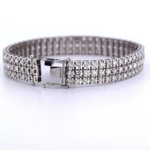 Bracelet Bracelet en or blanc 18 carats avec diamants 58 Facettes