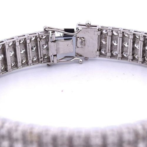 Bracelet Bracelet en or blanc 18 carats avec diamants 58 Facettes