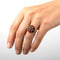 Bague 55 Bague vintage en or jaune 18 carats et quartz citrine 58 Facettes AN281