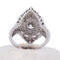 Bague 54 Bague Art nouveau - diamants en or blanc 18 carats 58 Facettes AN215 '(00829)