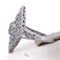 Bague 54 Bague Art nouveau - diamants en or blanc 18 carats 58 Facettes AN215 '(00829)