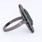 Bague 54 Bague Art déco en platine 950 avec émeraude et diamants 58 Facettes AN285 (00029)