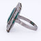 Bague 54 Bague Art déco en platine 950 avec émeraude et diamants 58 Facettes AN285 (00029)