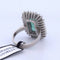 Bague 56 Bague Art déco en platine avec émeraude et diamants 58 Facettes AN283