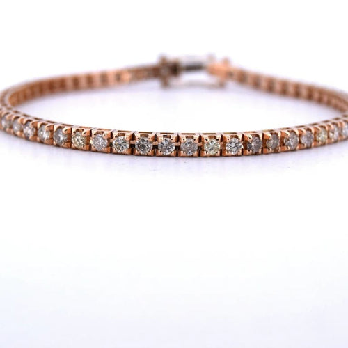 Bracelet Bracelet tennis unisexe en or rose 18 carats et diamants 58 Facettes BR116 (00719)