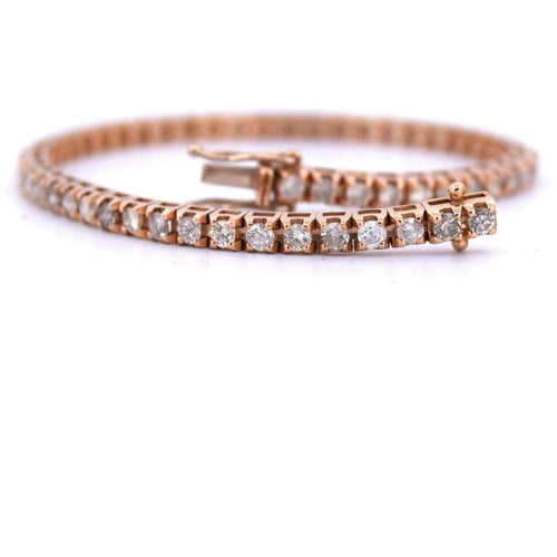 Bracelet Bracelet tennis unisexe en or rose 18 carats et diamants 58 Facettes BR116 (00719)