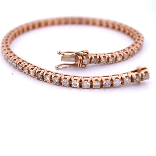 Bracelet Bracelet tennis unisexe en or rose 18 carats et diamants 58 Facettes BR116 (00719)