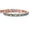 Bracelet Bracelet tennis unisexe en or rose 18 carats et émeraudes 58 Facettes BR62 (04429)