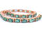 Bracelet Bracelet tennis unisexe en or rose 18 carats et émeraudes 58 Facettes BR62 (04429)
