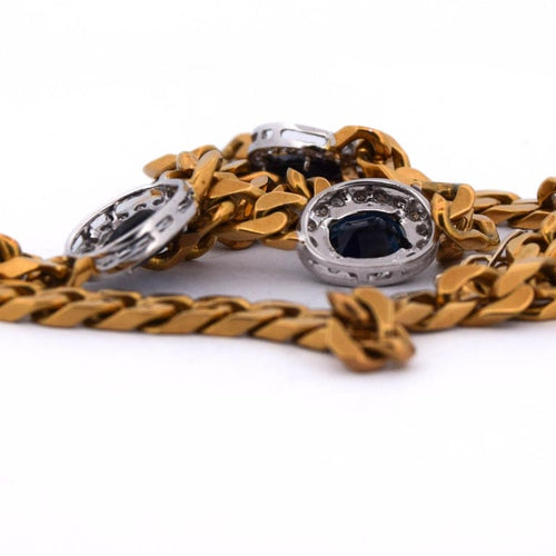 Collier Collier vintage - Collier en or 18 kt avec saphirs et diamants 58 Facettes CL53 '(0554)