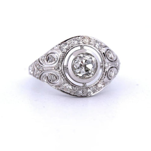 Bague 57 Liberty - Bague en or blanc 18 ct et diamants 2,30 ct 58 Facettes