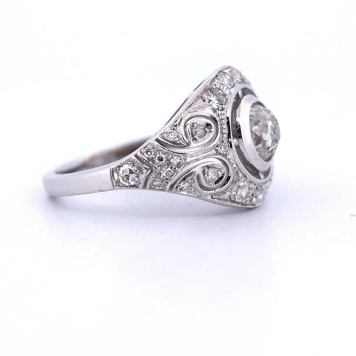 Bague 57 Liberty - Bague en or blanc 18 ct et diamants 2,30 ct 58 Facettes