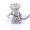Bague 54 Bague Art déco en or blanc 18 ct et diamants 58 Facettes
