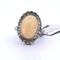 Bague 51 Bague en or 18 carats avec opale et diamants 58 Facettes