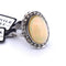 Bague 51 Bague en or 18 carats avec opale et diamants 58 Facettes
