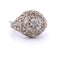 Bague 55 Bague Art nouveau en or blanc 18 carats et diamants 58 Facettes