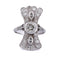 Bague 54 Bague en or blanc avec onyx et diamants 58 Facettes AN102 (00719)