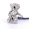Bague 54 Bague en or blanc 18 carats avec onyx et diamants 58 Facettes