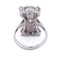 Bague 54 Bague en or blanc avec onyx et diamants 58 Facettes AN102 (00719)