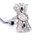 Bague 54 Bague en or blanc 18 carats avec onyx et diamants 58 Facettes