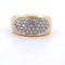 Bague 61 Bague cocktail années 1950 en or jaune 18 carats et diamants 58 Facettes