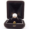 Bague 56 Bague édouardienne - Bague en or 18 K avec perle naturelle 58 Facettes AN143 '(0259)