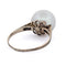 Bague 56 Bague édouardienne - Bague en or 18 K avec perle naturelle 58 Facettes AN143 '(0259)