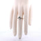 Bague 54 Bague ancienne en platine avec diamants 58 Facettes