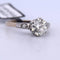 Bague 54 Bague ancienne en platine avec diamants 58 Facettes