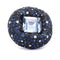 Bague 54 Bague cocktail en or blanc 18 ct avec aigue-marine, saphirs et diamants 58 Facettes AN329 (00649)