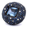 Bague 54 Bague cocktail en or blanc 18 ct avec aigue-marine, saphirs et diamants 58 Facettes AN329 (00649)