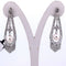 Boucles d'oreilles Boucles d'oreilles Art déco en or blanc 18 carats, perles et diamants 58 Facettes