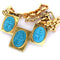 Collier Collier en or jaune 18 carats avec turquoise 58 Facettes