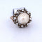 Bague 53 Bague victorienne antique en or 18 carats, perle et diamants 58 Facettes