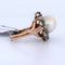 Bague 53 Bague victorienne antique en or 18 carats, perle et diamants 58 Facettes